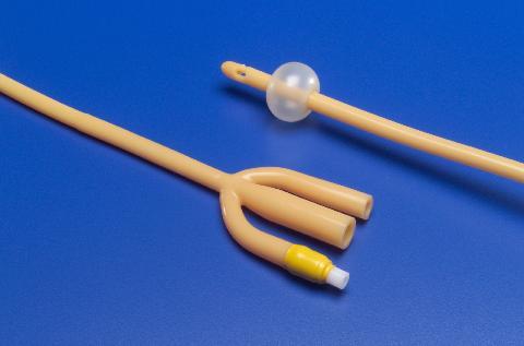 Foley Catheter Silicone Coated Latex 3-way 5cc 16fr 10/bx
