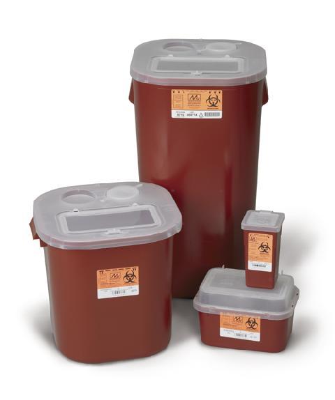 Sharps Collector Stackable 1-Gallon Red Winfield - 12ea/cs