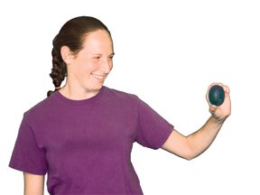 Cando Gel Squeeze Ball - Large Cylindrical - Red - Light