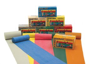 Cando Low Powder Exercise Band - 6 Yard - Black - X-heavy