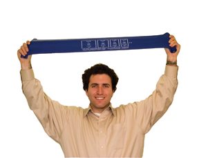 Cando AccuForce Premium Exercise Band - 50 Yard - Blue - heavy
