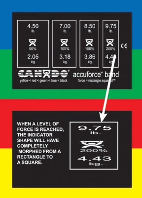 Cando AccuForce Premium Exercise Band - 50 Yard - Black - X-heavy