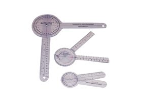 Baseline 360 degree clear plastic goniometer, 12 inches