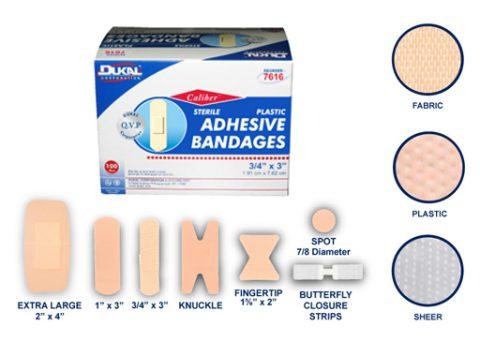 Band Aids Fabric Strips 1"x3" 100ea/bx