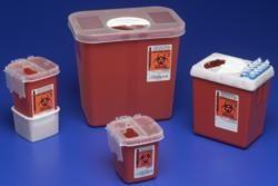Sharps Collector Phlebotomy Red 2.2 Qt