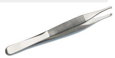 Forceps Adson Tweezer 1:2 Teeth, Satin 4-3/4" NS Stainless Steel