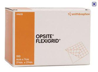 Opsite Flexigrid Transparent Film 2"x 2.75" 100ea/bx 4bx/cs