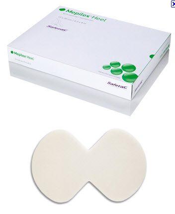 Mepilex Heel 5"x8" Self Adherent Soft Silicone Foam Dressing 5ea/bx 5bx/cs