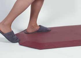 Trip-Resistant Bedside Fall Mat TUFF-COAT Sealed Mat 26"W x 68"L x 1-1/2"