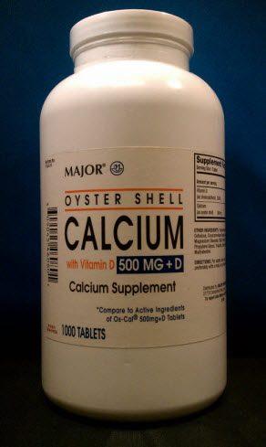 OsCal Calcium 500mg w/Vitamin D (200 IU) Tabs (Oyster Shell), 500mg. 1000's