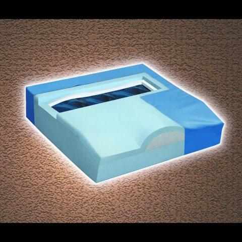 Cushion w/ Pommel Multi-Layered Visco Memory Foam with Gel 16"x16"x3.5" (plus freight)