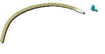 Extension Tubing 18" for Urinary Drain Bag Latex-Free 24ea/cs