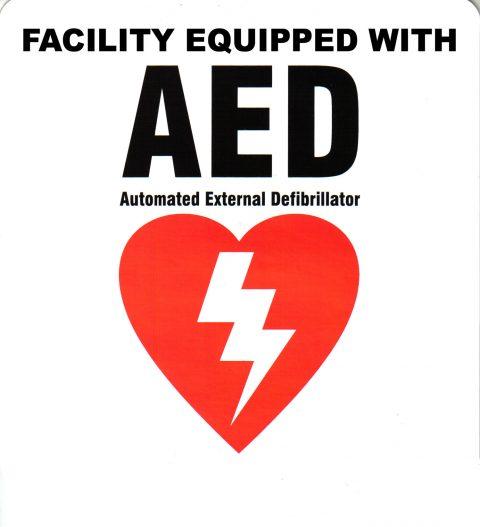 Facility Sticker for AED Defibrillator
