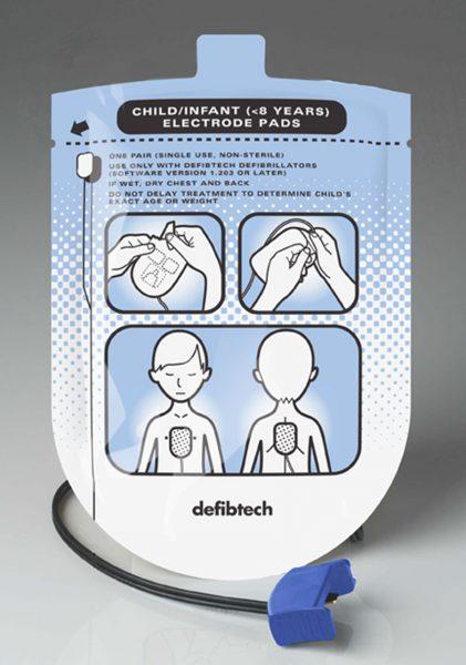 Pediatric Defibrillation Pads Package Compatible with Lifeline AED & Lifeline Auto