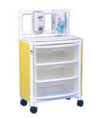 Isolation Station 45H x 26W x 15"D Mesh Skirt In Yellow