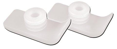 Walker Skis 1" Diameter = Walker Ski Glides Color: White