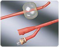 Catheter Red Lubricath Tiemann Coude Latex Foley Catheter With Bardex I.C. Coating 20fr 30cc