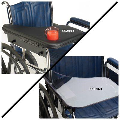Flip-Away Half Lap Tray 1" Padded, Left