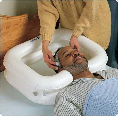 Shampoo Basin Inflatable Crescent-Shaped 28"x 24"x 6"