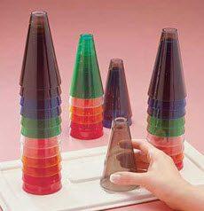 12 Replacement Cones (two of each color) W/O Base