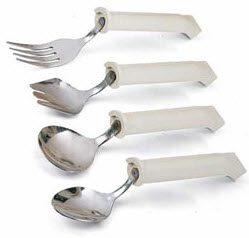 Plastic Handle Swivel Utensils Fork