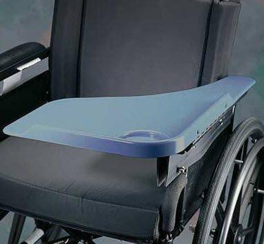 Lap Tray, Flip Away, Grey, Left Side