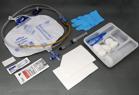 Foley Tray Preconnected with 16fr 5cc Catheter and Drain Bag 10ea/cs