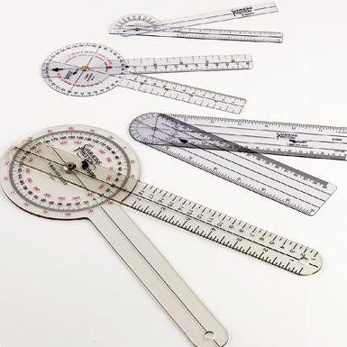 Economy Transparent Plastic 8" Goniometer 0-180 Degrees