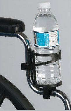 Beverage Holder, Wheelchair, Full Arm (Black)