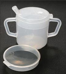 Cup, Two-handled Mug w/Lids 6oz.