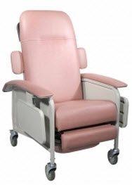 Geri Chair, 3 Position Recliner Bariatric Extra Wide Recliner Jade 24.5" 500lbs w/Tray
