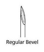 Needles Only, Hypodermic, Sterile, Regular Bevel, 25Gx1" 100/bx10bx/cs