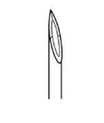Needles Only, Hypodermic, Sterile, Regular Bevel, 21G x 1 1/2 100/bx10bx/cs