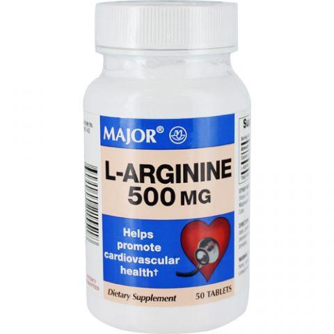 L-Arginine Hydrochloride 500 mg Tabs 50/bt