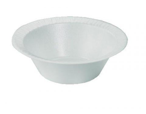 Foam Bowls White. 125 pieces per pack. Bowls 10-12-oz. 8 1,000