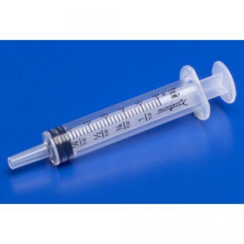 Oral Medication Syringe, Clear 3cc. 100/bx-5bx/cs