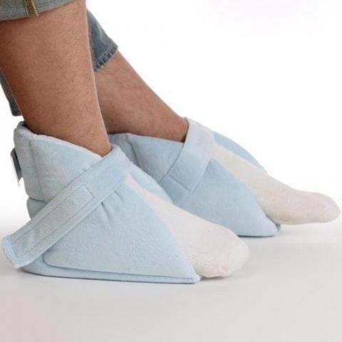 Quilted Heel Protector with Ultra Soft Velvet Fabric