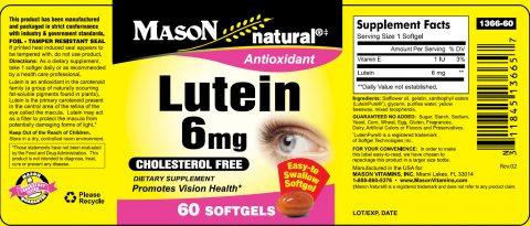 Lutein 6mg Softgels 60's