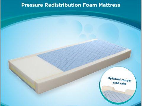 Protekt 300, Pressure Relieving Foam Mattress Sloped 36"x84"x6", 350lbs Weight Cap.
