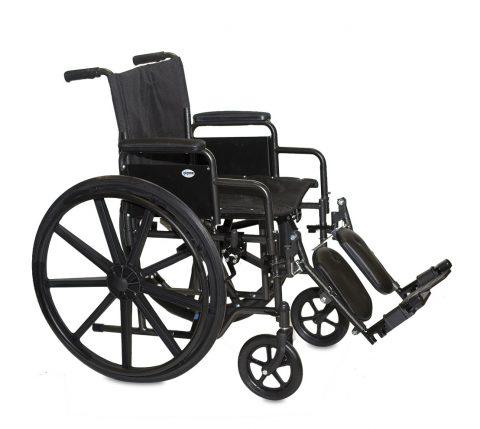 Silver Sport 2 Wheelchair 20'x16" Detachable Full Arm Swing-Away Elev Lgrsts 350lbs