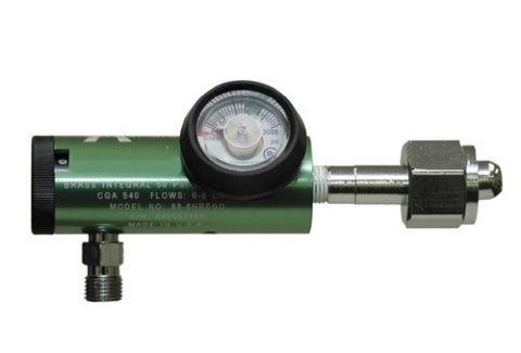 Oxygen Regulator, 0-15 LPM H Cylinder with Diss Fitting, CGA 540