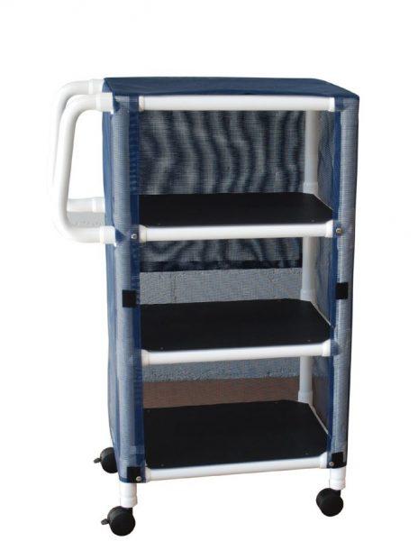 Linen Cart PVC 3-Shelf 29"Wx20"Dx58"H Color TBD