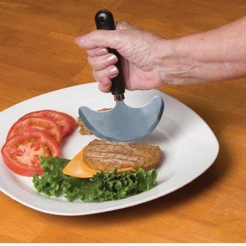 Lightweight Rocker Knife Black Handle