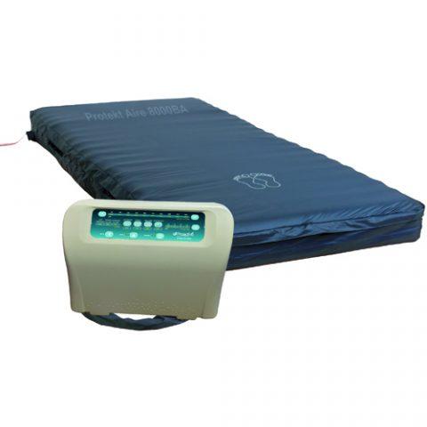 Mattress Low Air Loss/Alternating Pressure System with Raised Rails 42"x80"x8"