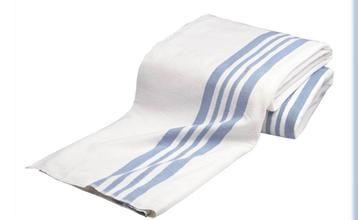 Blue Stripe Flannel 70x90 2lb White with Blue Stripes