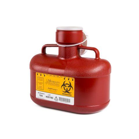 Sharps Collector Non-Stackable Winfield Red 4.7qt