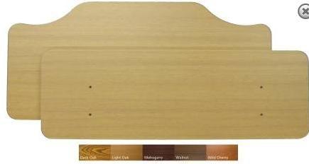 Melamine Head and Foot Board for Elite Riser Light Oak 36"x18"