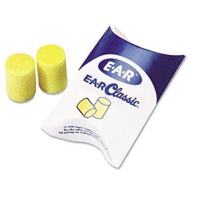Classic Earplugs Uncorded PVC Foam Yellow 200pairs/bx 10bx/cs