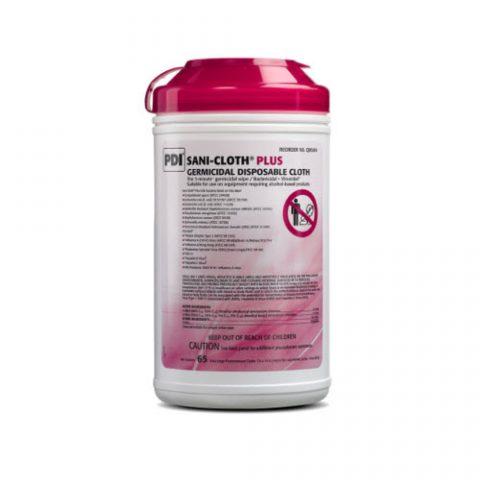 Sani-Cloth Plus Germicidal Wipes XL Canister Red Lid 65's - 6ea/cs