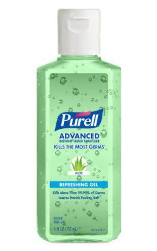 Purell Instant Sanitizer with Aloe 4.25oz 24ea/cs